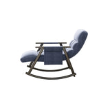 Folding Rocking Chair with Adjustable High Back and Footrest