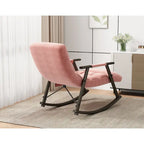 Folding Rocking Chair with Adjustable High Back and Footrest