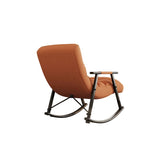Folding Rocking Chair with Adjustable High Back and Footrest