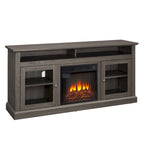 60 Inch Fireplace TV Stand with Glass Doors for TVs Up to 65 Inches