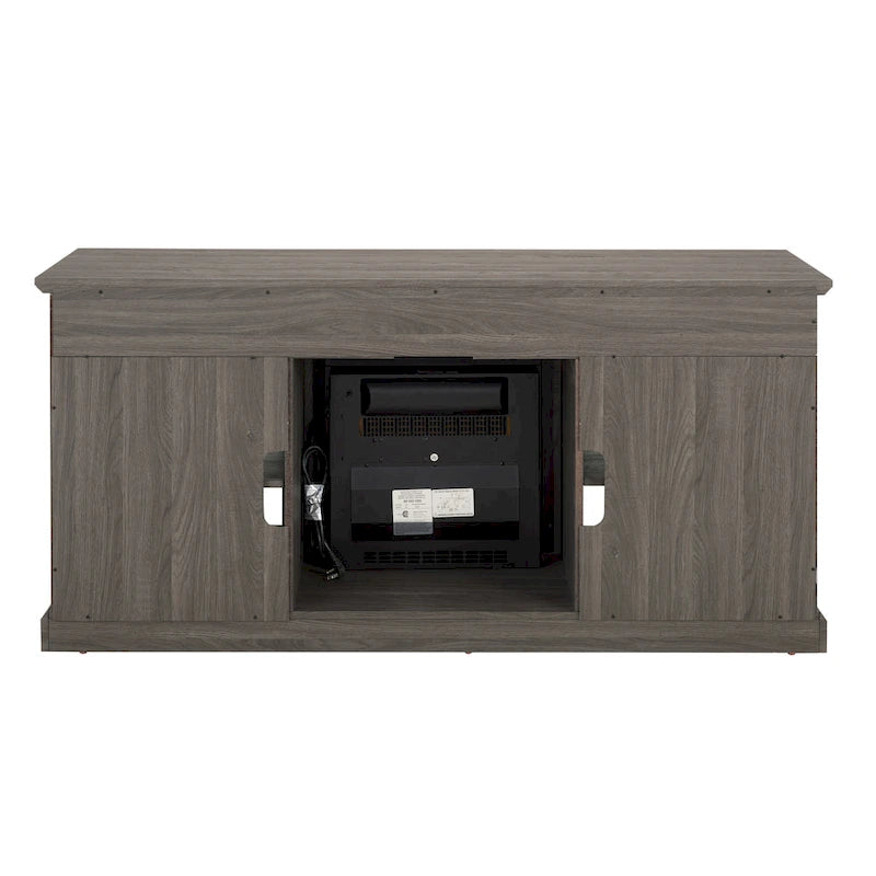 60 Inch Fireplace TV Stand with Glass Doors for TVs Up to 65 Inches