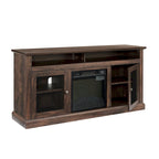 60 Inch Fireplace TV Stand with Glass Doors for TVs Up to 65 Inches