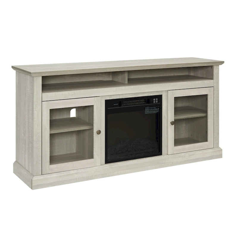 60 Inch Fireplace TV Stand with Glass Doors for TVs Up to 65 Inches