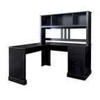 Modern Computer Desk with 2-Tier Storage Drawers and Waterproof Surface