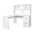 Modern Computer Desk with 2-Tier Storage Drawers and Waterproof Surface