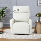 Power Recliner Chair with 270-Degree Swivel and Dual USB Ports