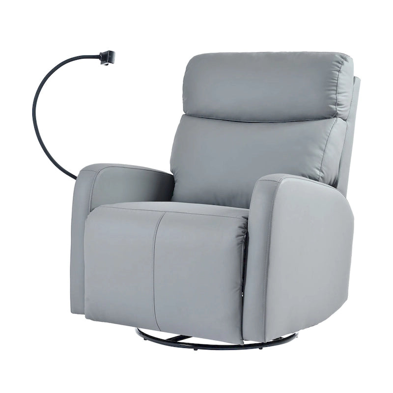 Power Recliner Chair with 270-Degree Swivel and Dual USB Ports