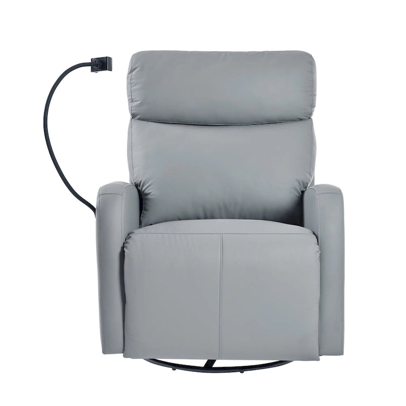 Power Recliner Chair with 270-Degree Swivel and Dual USB Ports