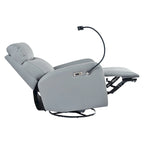 Power Recliner Chair with 270-Degree Swivel and Dual USB Ports