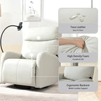 Power Recliner Chair with 270-Degree Swivel and Dual USB Ports