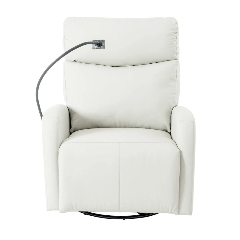 Power Recliner Chair with 270-Degree Swivel and Dual USB Ports