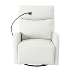 Power Recliner Chair with 270-Degree Swivel and Dual USB Ports
