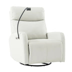 Power Recliner Chair with 270-Degree Swivel and Dual USB Ports
