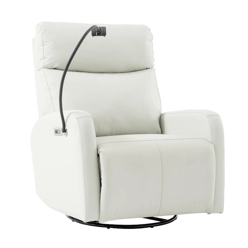 Power Recliner Chair with 270-Degree Swivel and Dual USB Ports