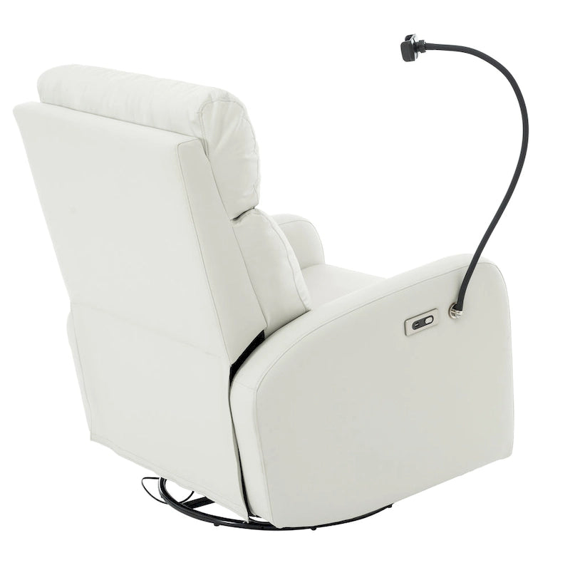 Power Recliner Chair with 270-Degree Swivel and Dual USB Ports