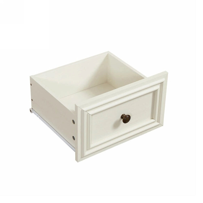 7-Drawer Horizontal Dresser with Vintage Embossed Design and Metal Slides