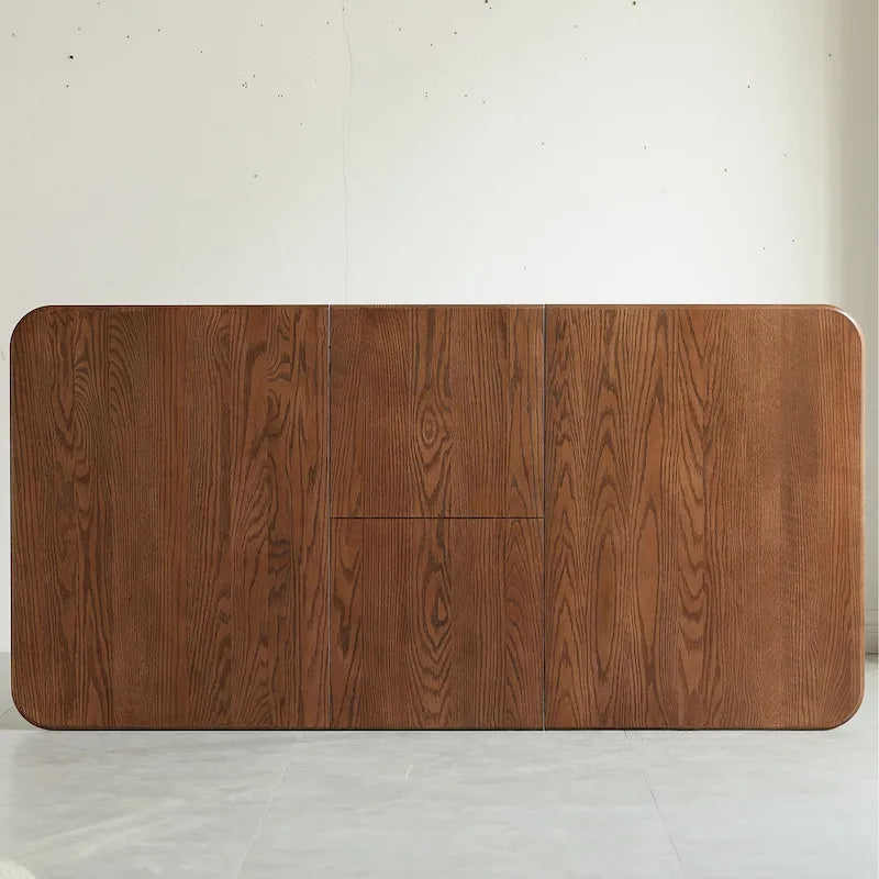 Extendable Solid Oak Round Dining Table Seats Ten