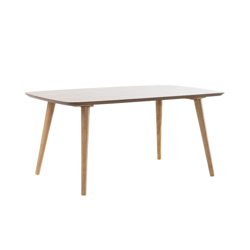 Mid-Century Walnut Wood Rectangle Coffee Table 39.5 x 23.7 x 18.25 Inch