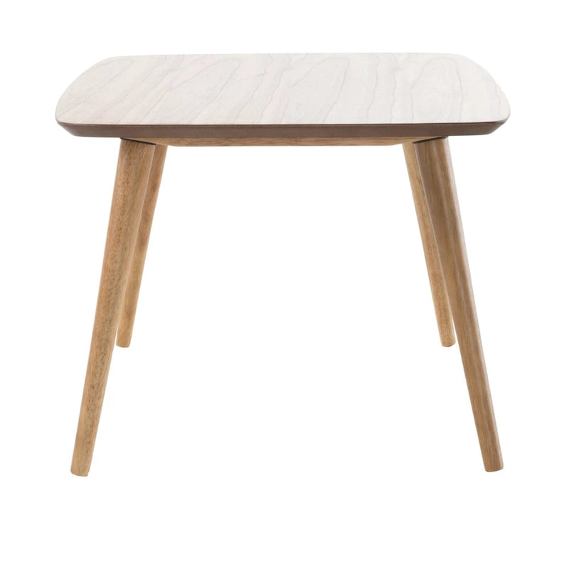 Mid-Century Walnut Wood Rectangle Coffee Table 39.5 x 23.7 x 18.25 Inch