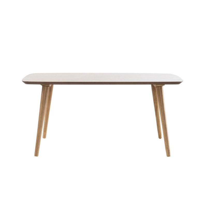 Mid-Century Walnut Wood Rectangle Coffee Table 39.5 x 23.7 x 18.25 Inch