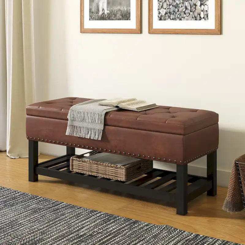 43 inch Wide Rectangle Ottoman Bench