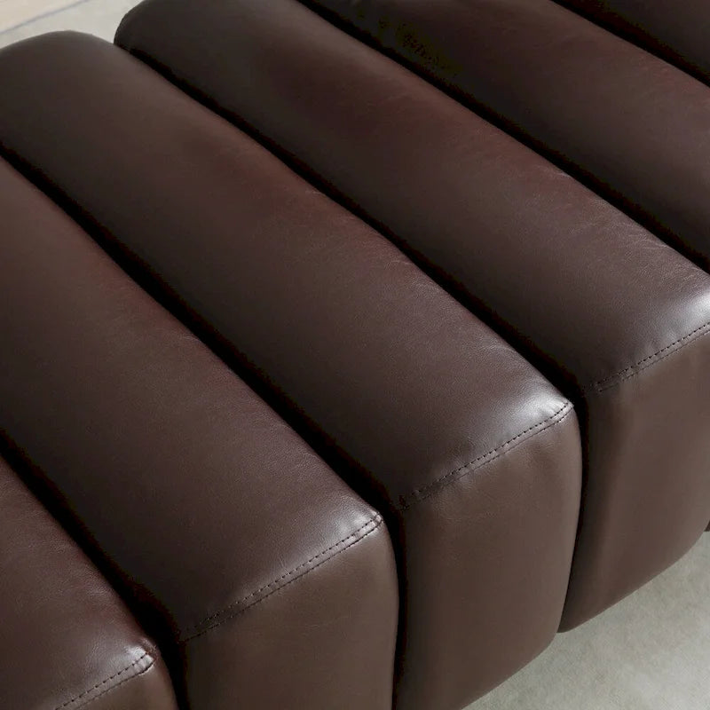 Upholstered Sherpa Sofa Bench with Adjustable Backrest and Gold Legs
