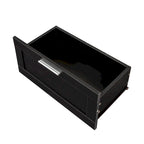 80-Inch Modern Minimalist TV Stand with Drawers and Open Shelves