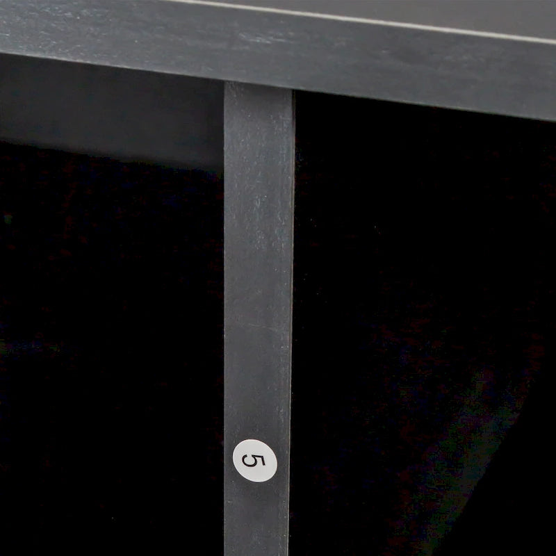 80-Inch Modern Minimalist TV Stand with Drawers and Open Shelves
