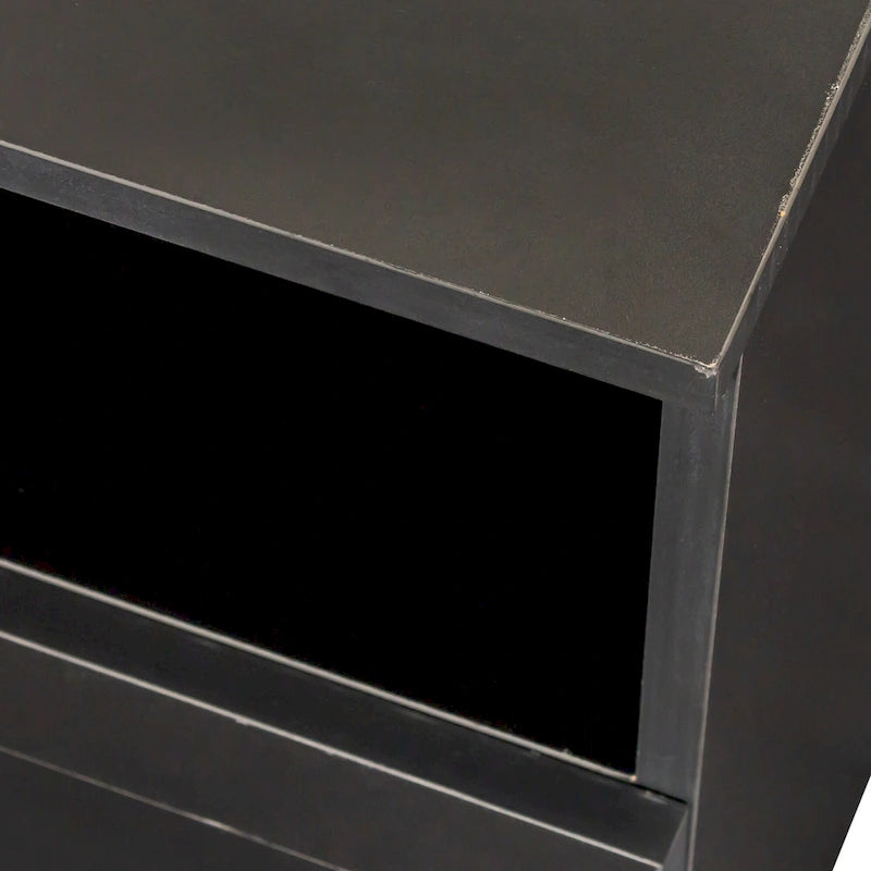 80-Inch Modern Minimalist TV Stand with Drawers and Open Shelves
