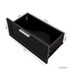 80-Inch Modern Minimalist TV Stand with Drawers and Open Shelves
