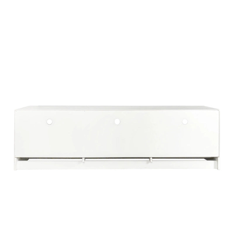 80-Inch Modern Minimalist TV Stand with Drawers and Open Shelves