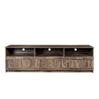 80-Inch Modern Minimalist TV Stand with Drawers and Open Shelves