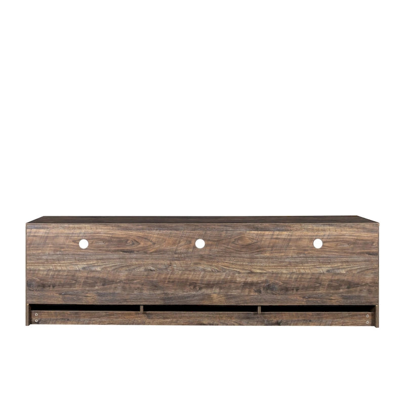 80-Inch Modern Minimalist TV Stand with Drawers and Open Shelves