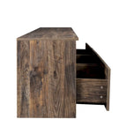 80-Inch Modern Minimalist TV Stand with Drawers and Open Shelves