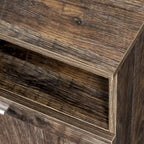 80-Inch Modern Minimalist TV Stand with Drawers and Open Shelves