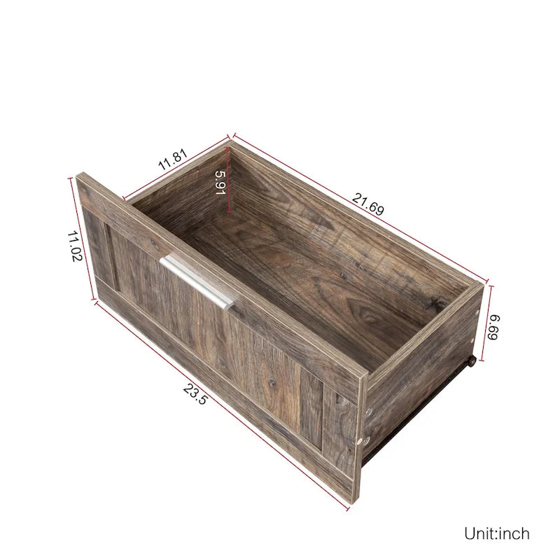 80-Inch Modern Minimalist TV Stand with Drawers and Open Shelves