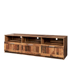 80-Inch Modern Minimalist TV Stand with Drawers and Open Shelves