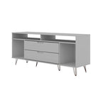 63 Inch Mid-Century Metal Leg Media Cabinet Console TV Stand