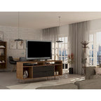 63 Inch Mid-Century Metal Leg Media Cabinet Console TV Stand