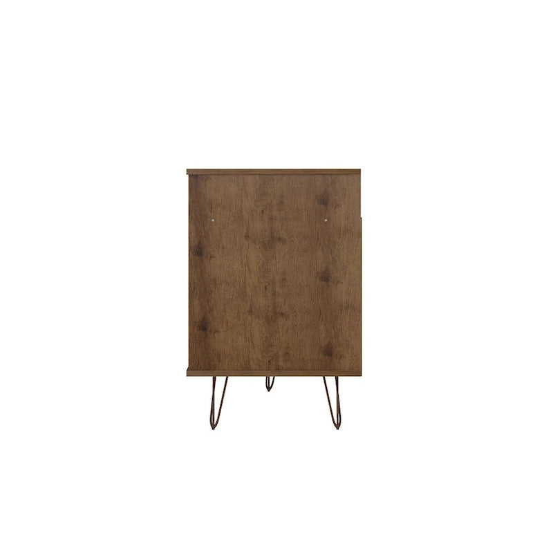63 Inch Mid-Century Metal Leg Media Cabinet Console TV Stand