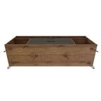 63 Inch Mid-Century Metal Leg Media Cabinet Console TV Stand
