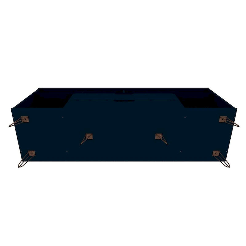 63 Inch Mid-Century Metal Leg Media Cabinet Console TV Stand