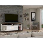 63 Inch Mid-Century Metal Leg Media Cabinet Console TV Stand