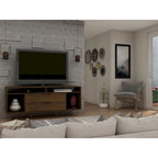 63 Inch Mid-Century Metal Leg Media Cabinet Console TV Stand