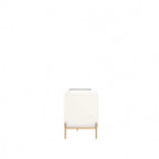 87 Inch Modern Media Cabinet Console with Gold Accents for Living Room
