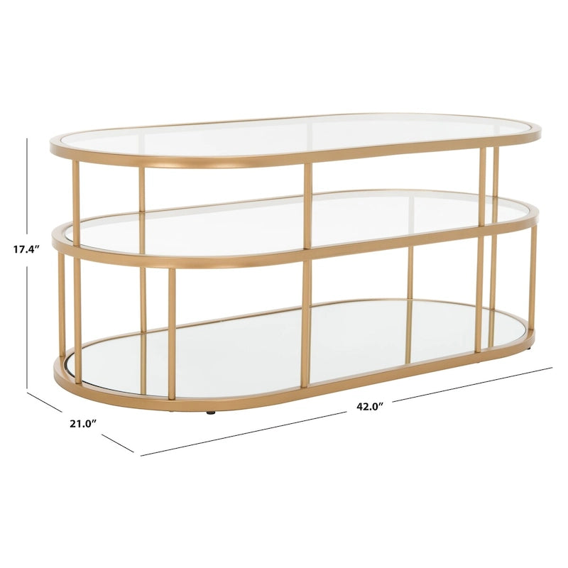 3 Shelf Coffee Table - 42 L x 21 D x 17 H