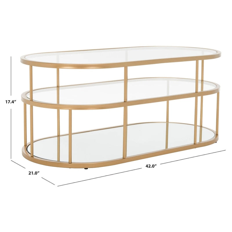 3 Shelf Coffee Table - 42 L x 21 D x 17 H