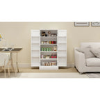 50 LED Kitchen Pantry Cabinet Freestanding Buffet with Storage
