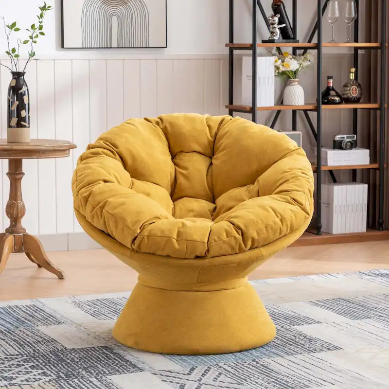 Oversized 360-Degree Swivel Accent Chair for Living Room and Bedroom
