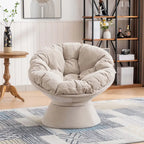 Oversized 360-Degree Swivel Accent Chair for Living Room and Bedroom